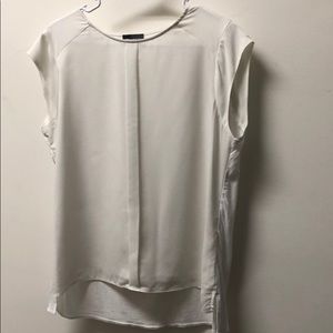 The limited white shell work blouse size large